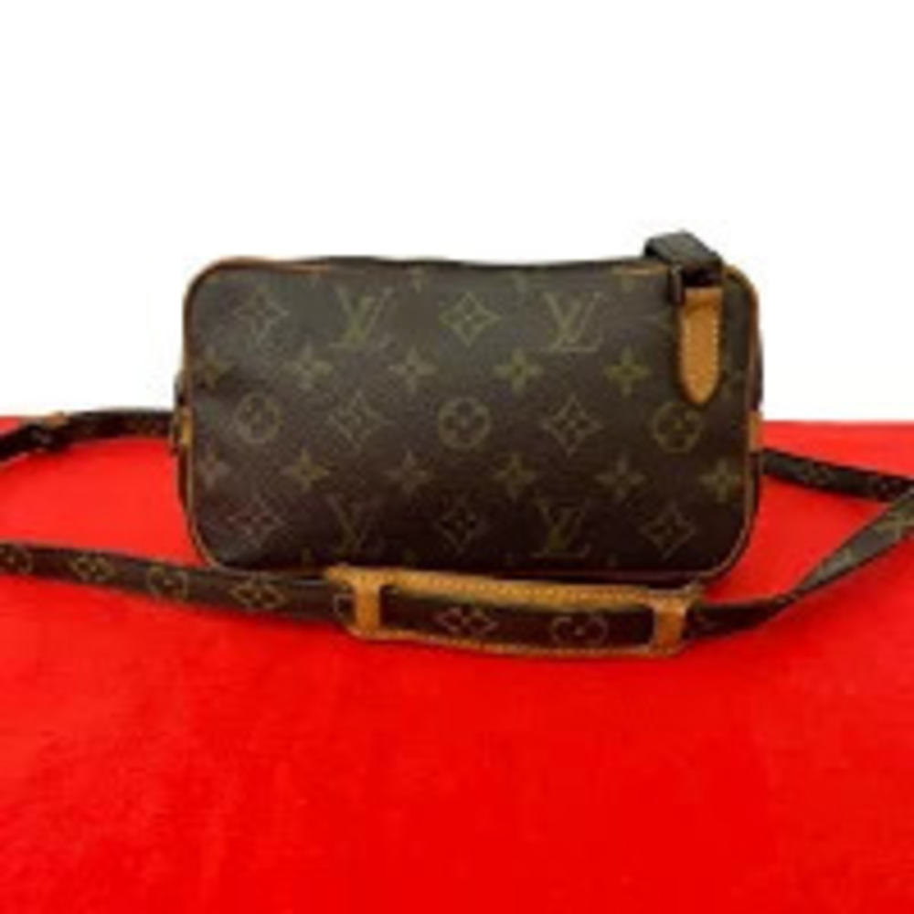 Louis Vuitton Marly Bandouliere Monogram Leather Shoulder Bag Brown 131 1